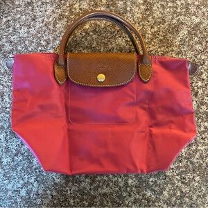 Longchamp small tote pink